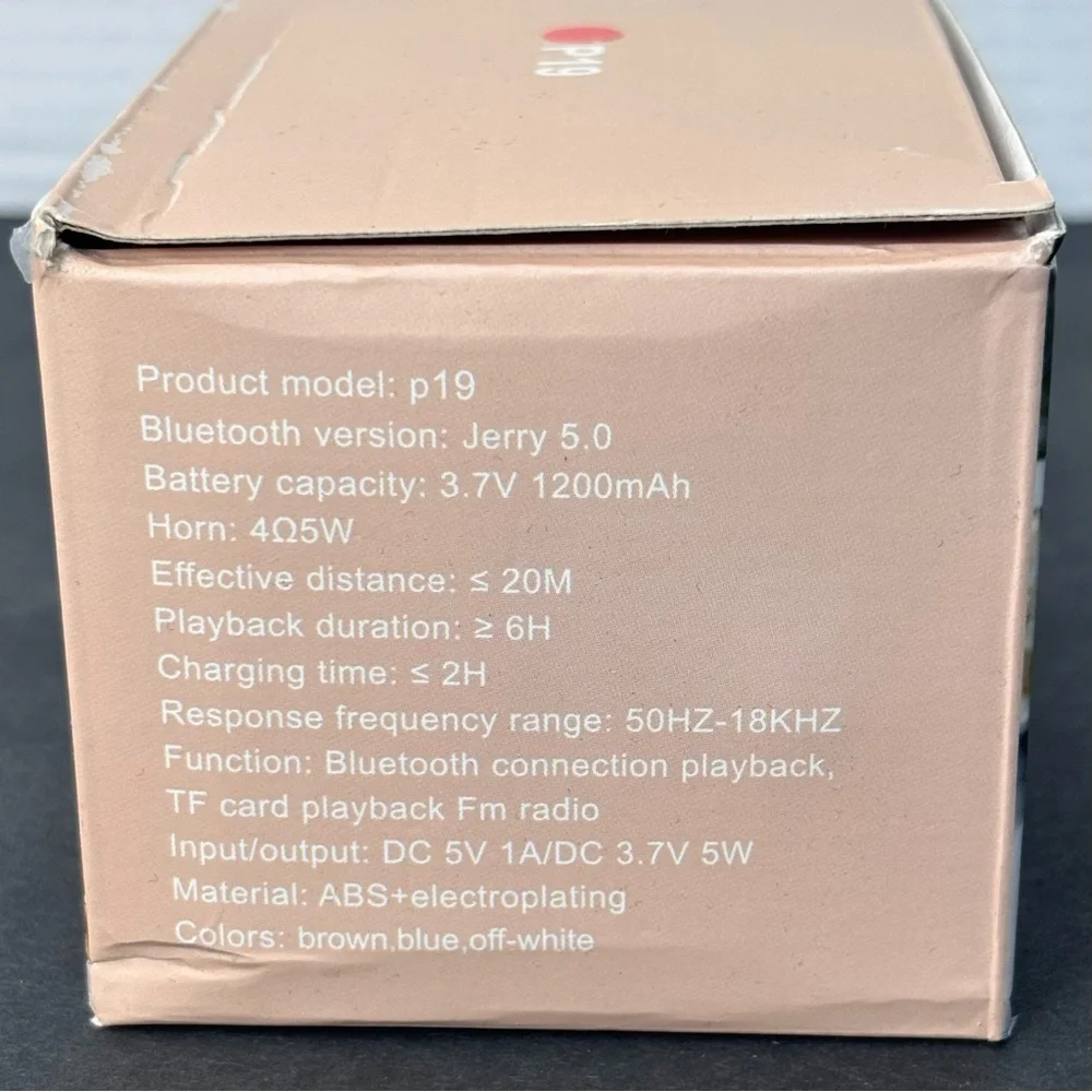 NIB Retro Bluetooth Speaker Vintage Decor Wireless Mini Portable Subwoofer - Picture 2 of 9
